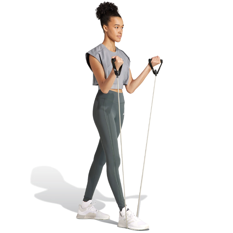 Майка Adidas POWER CROP T / Женский / XXS / Серый photo 2
