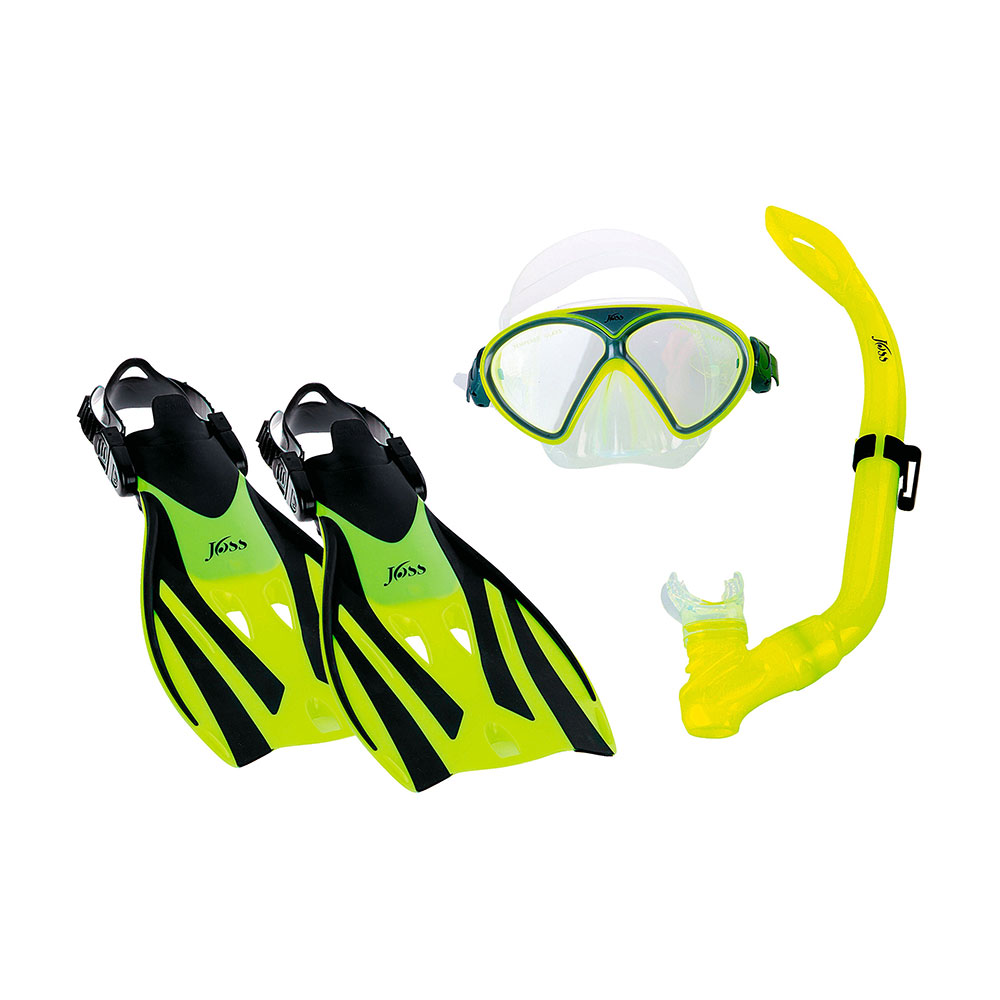 Set de inot Joss Set mask snorkel and flippers photo Set de inot Joss Set mask snorkel and flippers photo