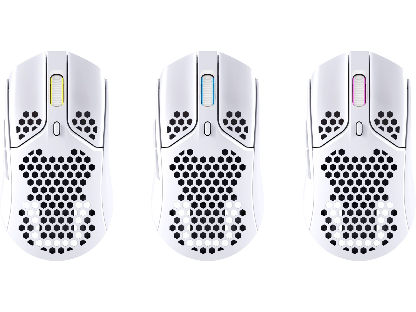 Mouse Gaming Wireless HYPERX Pulsefire Haste, White [4P5D8AA] photo 6
