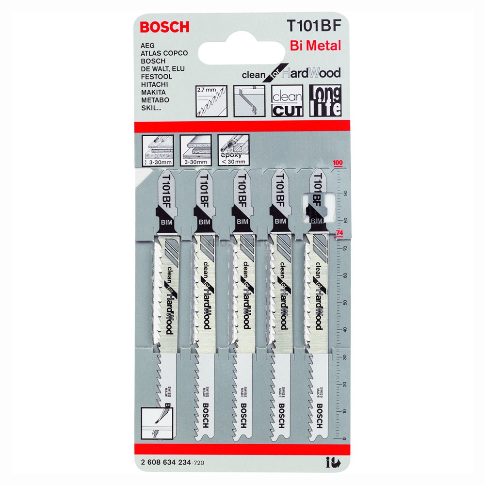 Набор пилок для лобзика Bosch 2608634234 photo 2