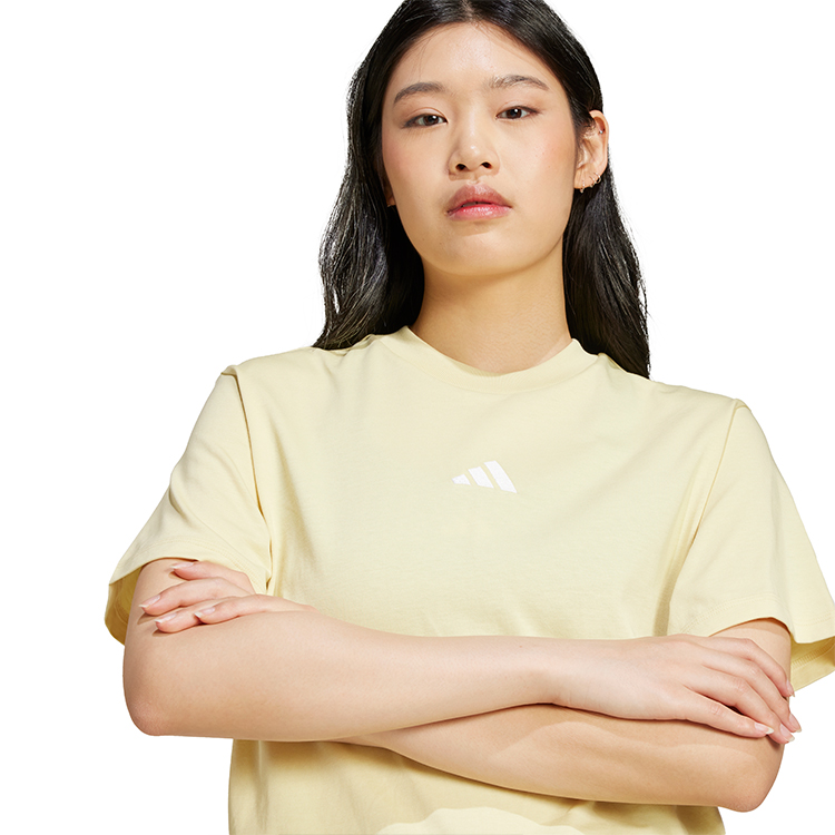 Tricou Adidas W 3S SJ T XXS Galben Femei photo 4