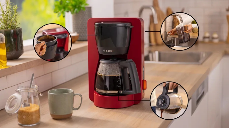 Cafetiera Bosch TKA3M134 / 1.4 l / Cu picurare / Macinata photo 4