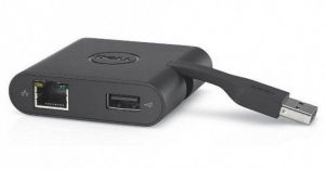 Dell Adapter - USB-C to HDMI/VGA/Ethernet/USB 3.0 DA200 thumbnav 1