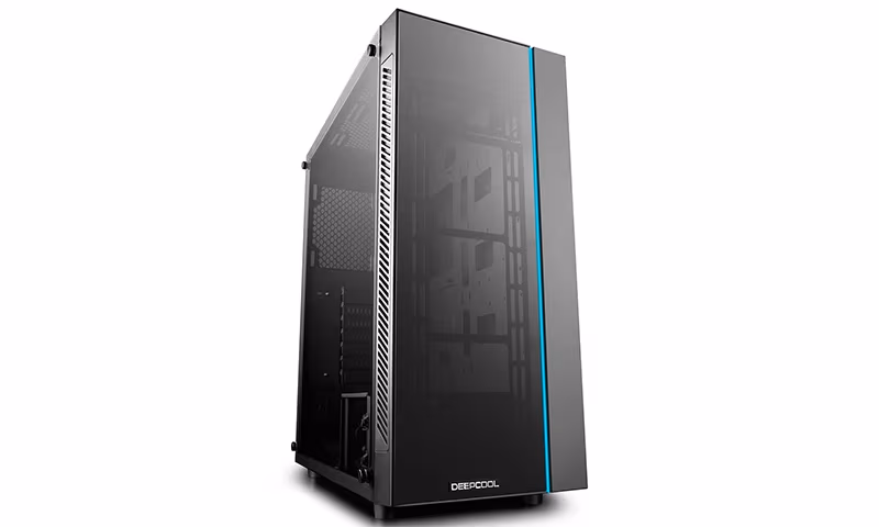 Carcasa DEEPCOOL MATREXX 55 V3 / w/oPSU / Side panel / RGB LED Strip / ATX / Black 