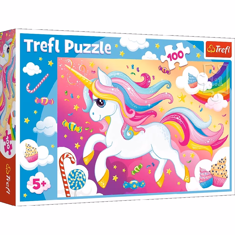 Trefl 16386 Puzzles 100 Beautiful Unicorn