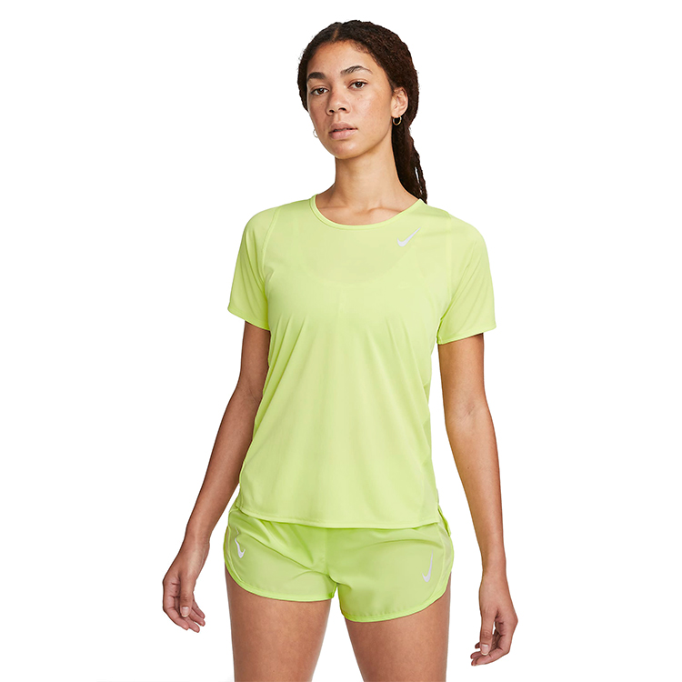 Tricou Nike W NK DF RACE TOP SS / Femei / L / Galben photo 2