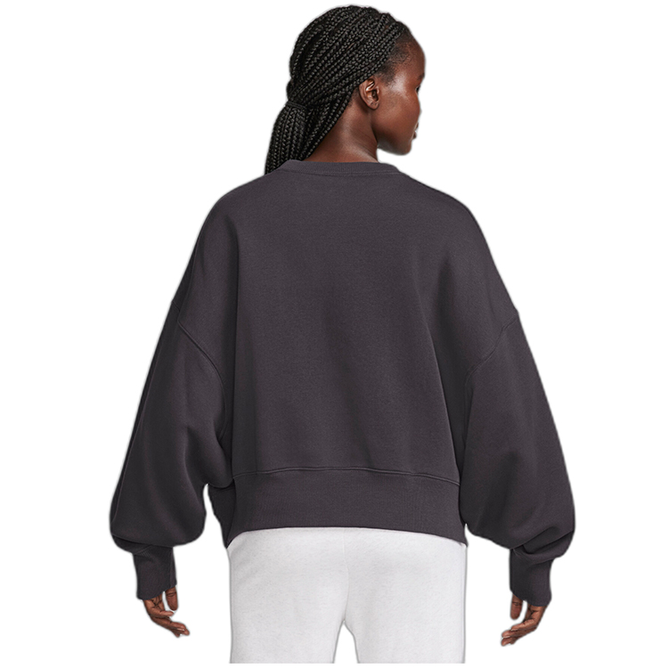 Толстовка Nike W NSW STYLE FLC CREW OOS S Серый Женский photo 2