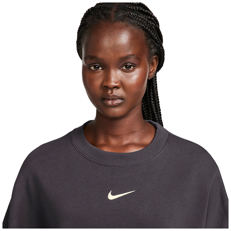 Толстовка Nike W NSW STYLE FLC CREW OOS S Серый Женский photo 3