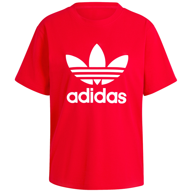 Tricou Adidas TREFOIL TEE XS Rosu Femei photo 1