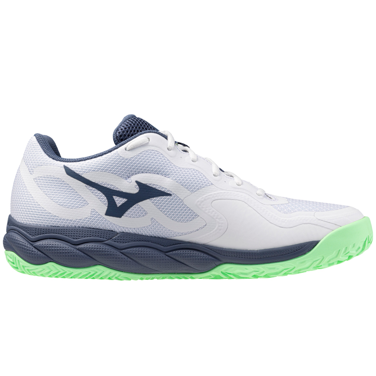 Кроссовки Mizuno WAVE ENFORCE COURT AC / Унисекс / 44 / Белый/Серый/Зеленый photo 2