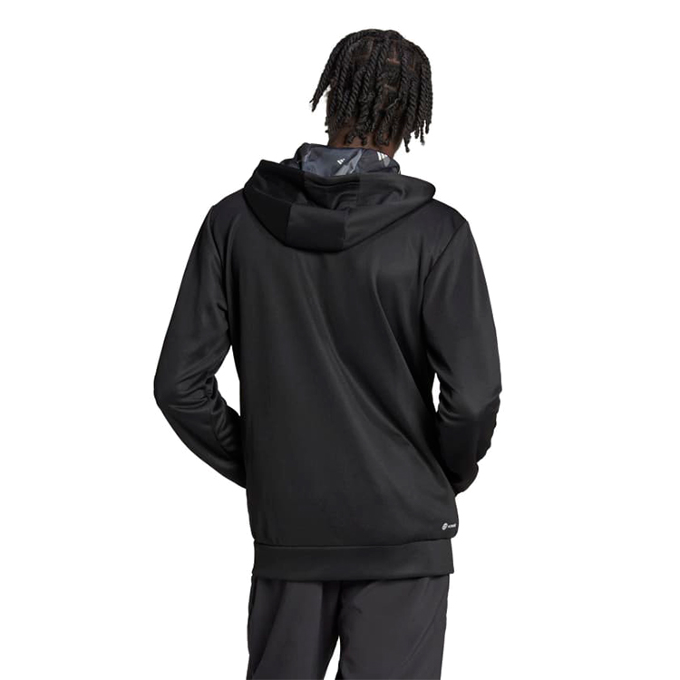 Hanorac pt bărbați Adidas TR-ES+ BL FZ JA 2XL Negru photo 4
