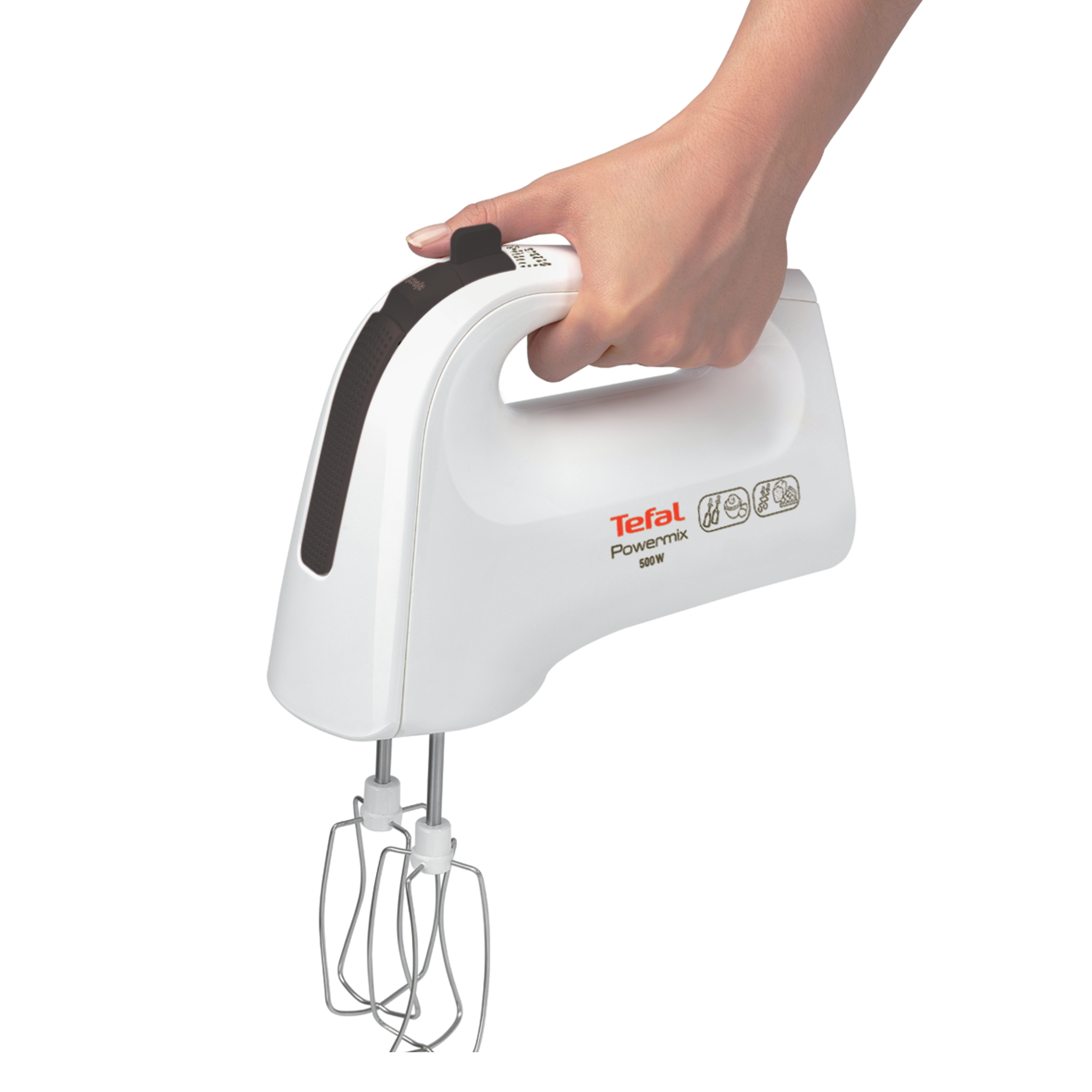 Mixer De mana Tefal HT610138 / 5 viteze / Alb photo 6