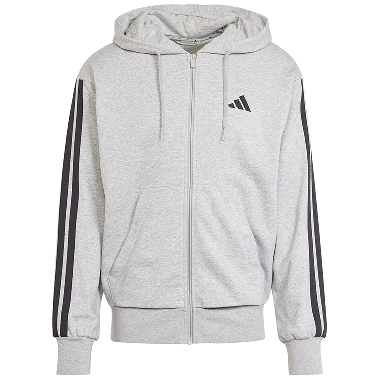Hanorac pt bărbați Adidas M 3S FT FZ HD S Gri photo 1