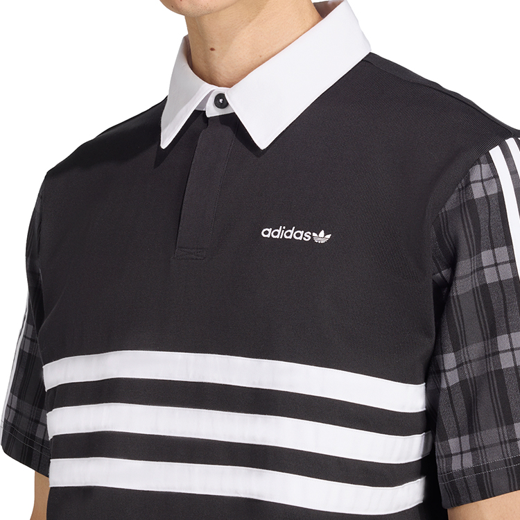  Polo pt bărbați Adidas GRAPHIC REG SH XXL Negru  photo 5