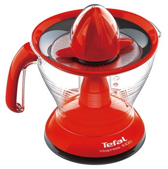 Соковыжималка цитрусовая Tefal ZP302538, 1 л, 25 Вт, 1 скоростей, Красный photo 1 Соковыжималка цитрусовая Tefal ZP302538, 1 л, 25 Вт, 1 скоростей, Красный photo 1