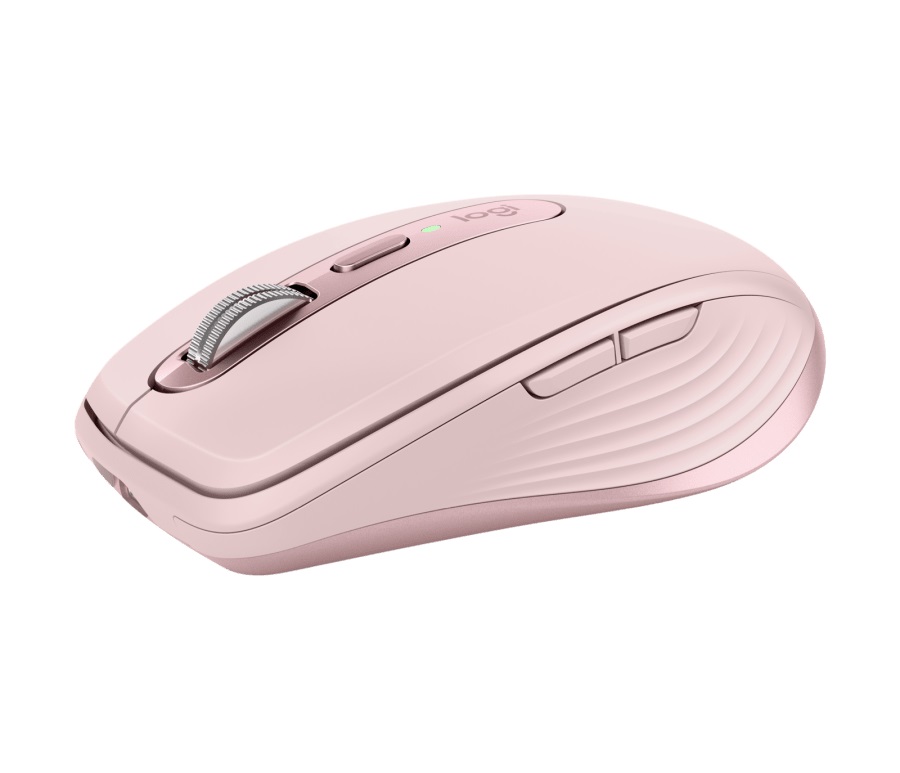 Logitech Wireless Mouse MX Anywhere 3, 6 buttons, Bluetooth + 2.4GHz, Optical, 200-4000 dpi,Effortless multi-computer workflow pair up to 3 devices, Unifying receiver, Rose photo 3
