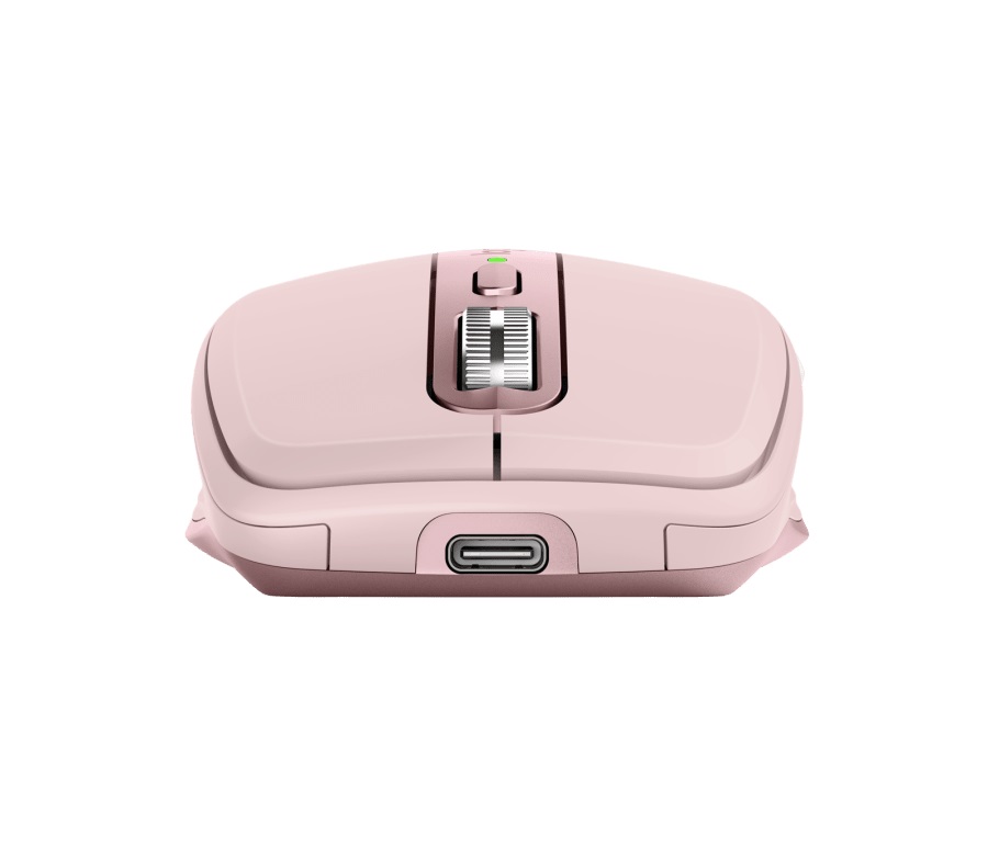 Logitech Wireless Mouse MX Anywhere 3, 6 buttons, Bluetooth + 2.4GHz, Optical, 200-4000 dpi,Effortless multi-computer workflow pair up to 3 devices, Unifying receiver, Rose photo 5
