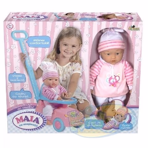 Noriel INT1042 Papusa Maia - Maia Cu Masinuta 