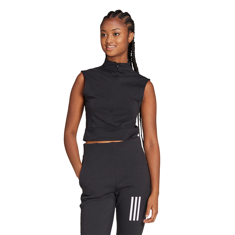Maiou Adidas W  MV SL CR T 2XS Negru Femei photo 4