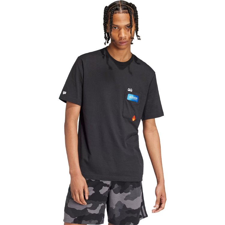Tricou bărbătesc Adidas M REMOJI PKT T XS Negru photo 5