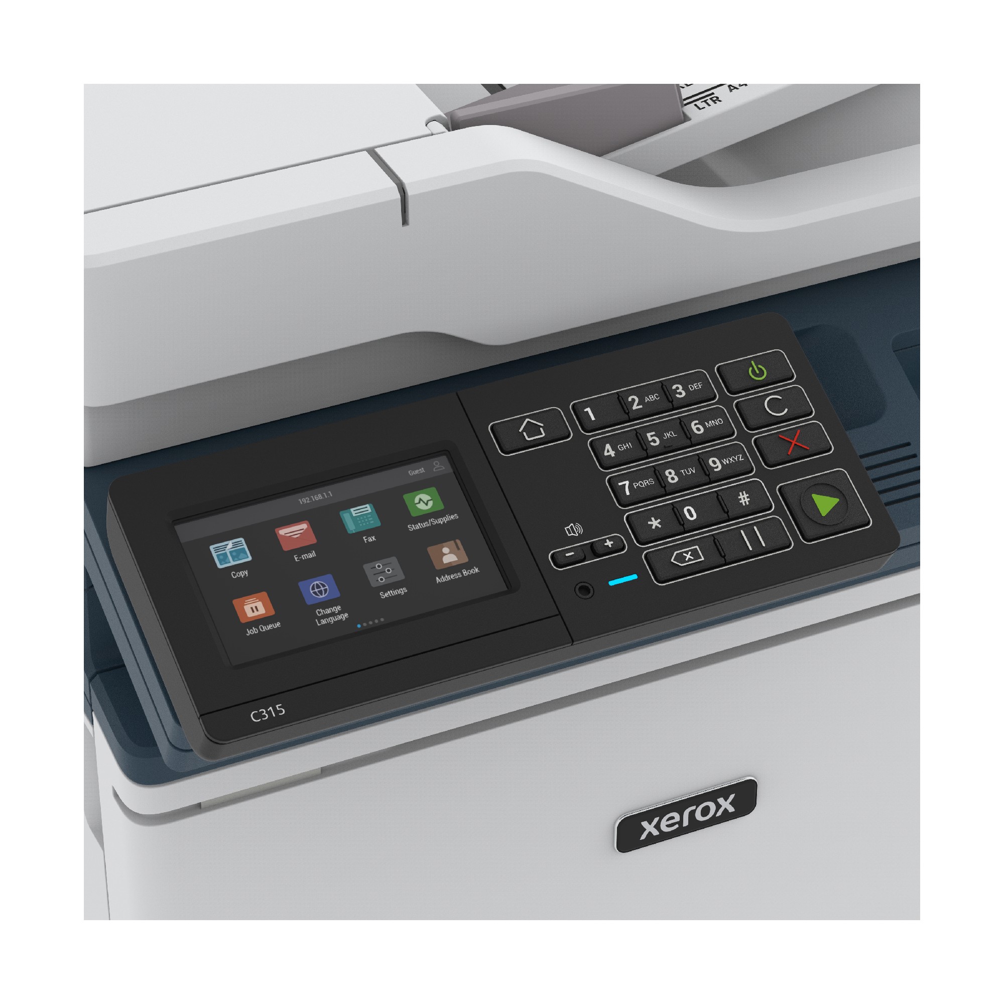 MFD Xerox C315 /  A4 / DADF / Duplex / Wi-Fi / Net / Fax / White photo 4