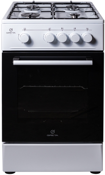 Газовая плита Greta KGG 50 MN 13 W / 4 конфорок / 50 см / Белый photo 1 Газовая плита Greta KGG 50 MN 13 W / 4 конфорок / 50 см / Белый photo 1