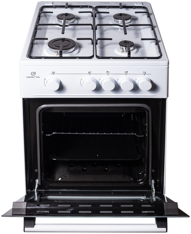 Газовая плита Greta KGG 50 MN 13 W / 4 конфорок / 50 см / Белый photo 5