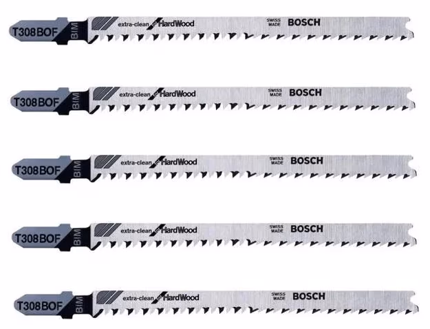 Set de panze de ferastrau pentru puzzle Bosch T 308 BOF Extra Clean Curve Cut, 2608636640