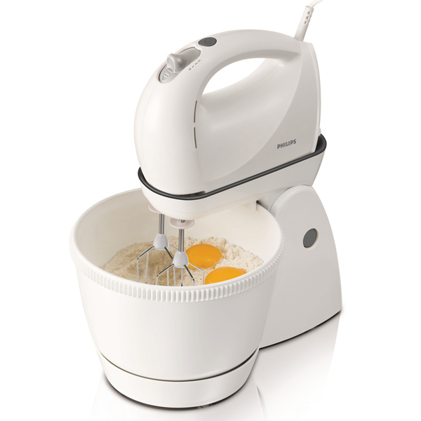 Mixer Stationar Philips HR1565/40 / 3 viteze / Alb photo 1 Mixer Stationar Philips HR1565/40 / 3 viteze / Alb photo 1