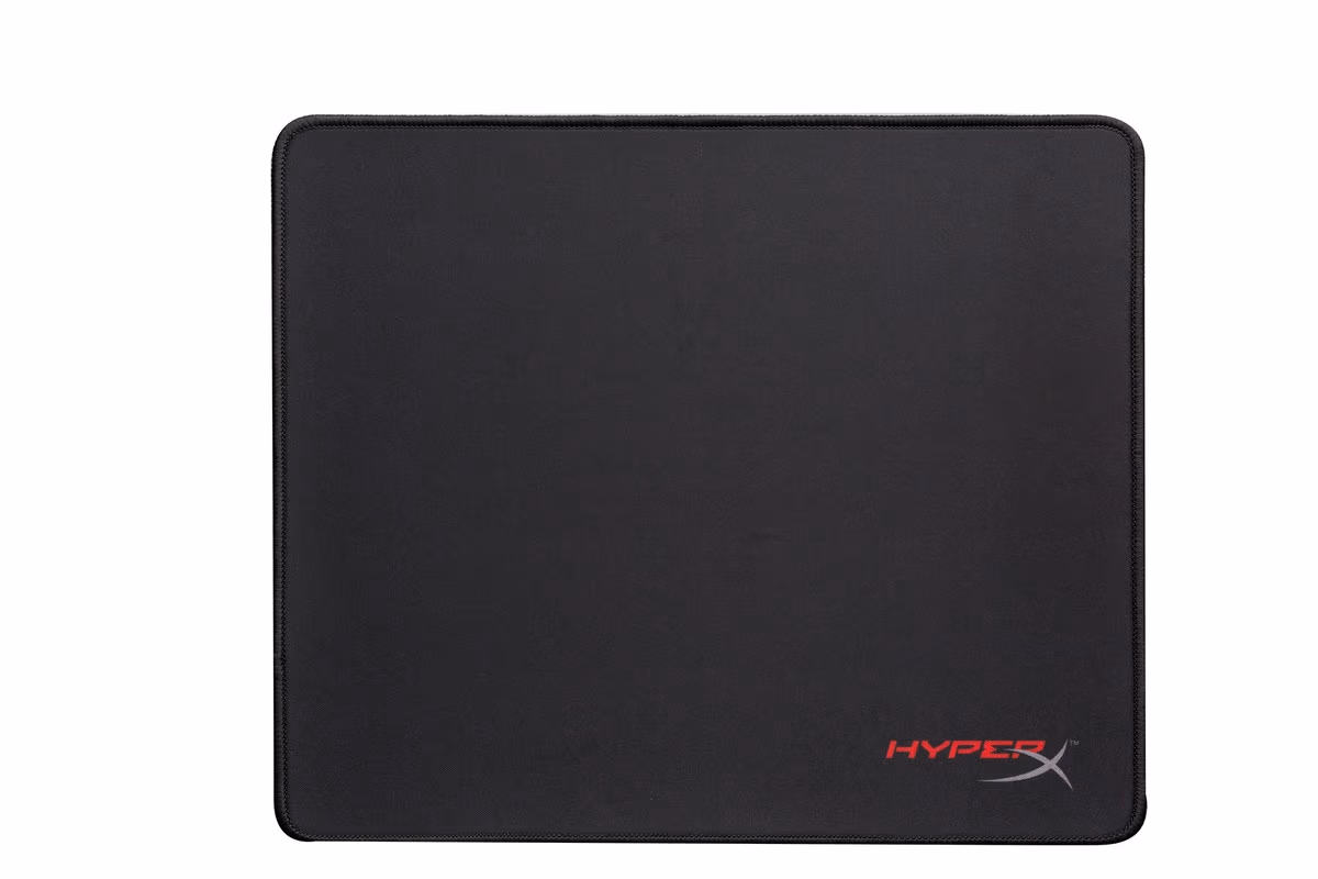 HYPERX FURY S Gaming Mouse Pad Large, Natural Rubber, Size 450mm x 400mm x 3.5 mm, Seamless, Stitched edges, Densely woven surface for accurate optical tracking, Compatible with optical or laser mice, Black 