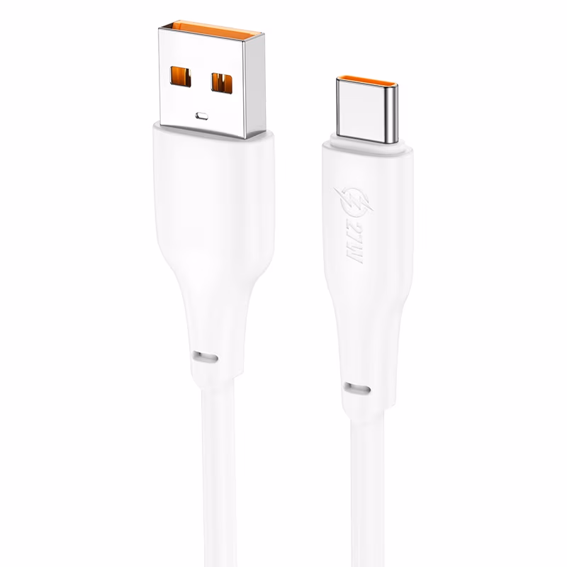 Cablu USB la USB-C HOCO “X93 Force” / 1m / TPE / 100W / up to 3A / White 