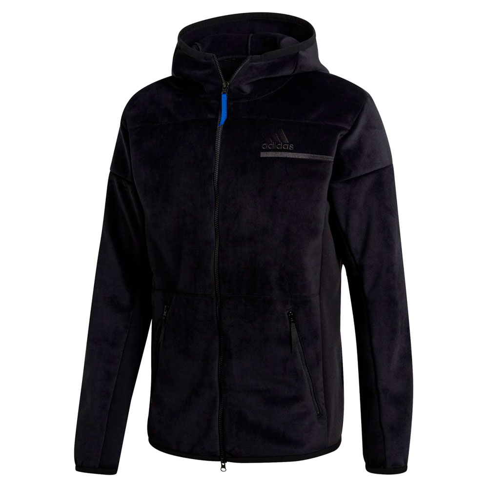Hanorac pt bărbați Adidas ZNE FZ Velour XS Negru photo 1