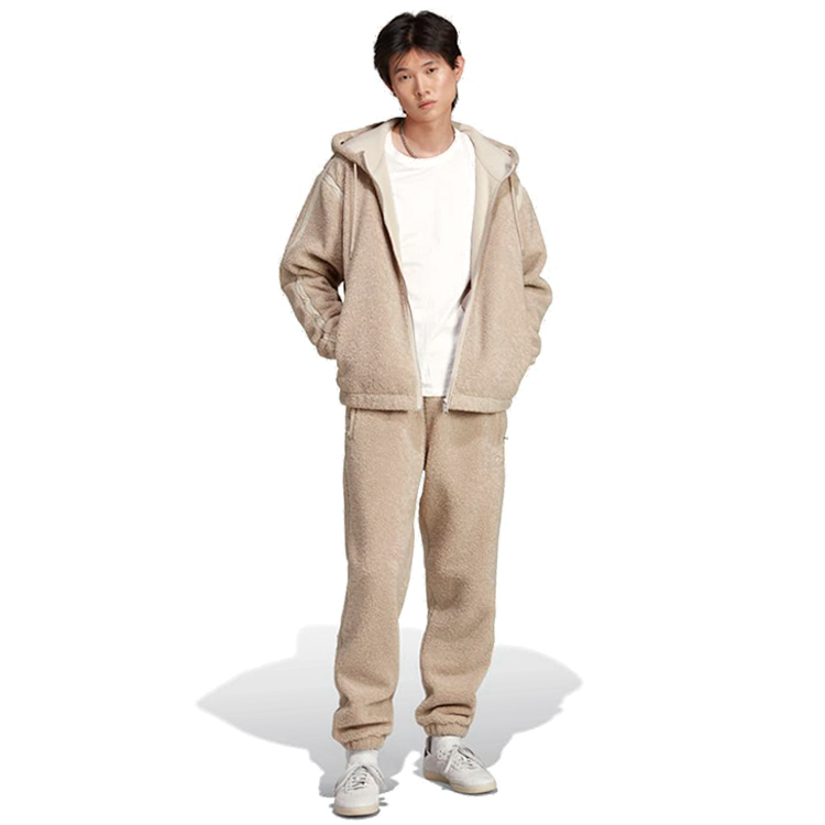 Hanorac pt bărbați Adidas P ESS FLEECEJKT XS Bej photo 3