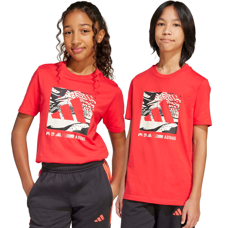 Футболка Adidas J CAMO LOGO TEE photo 2