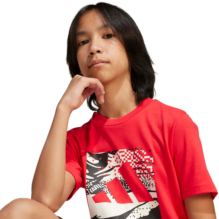 Футболка Adidas J CAMO LOGO TEE photo 4