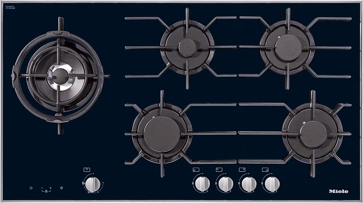 Встраиваемая  газовая панель Miele KM3054 black