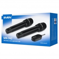 Set de doua microfoane wireless SVEN MK-742 / Wireless / Black thumbnav 8