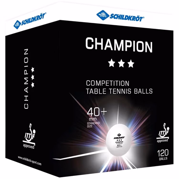 Набор мячей для настольного тенниса 120 шт Donic T-Ball 3-Stern CHAMPION POLY 40+ 