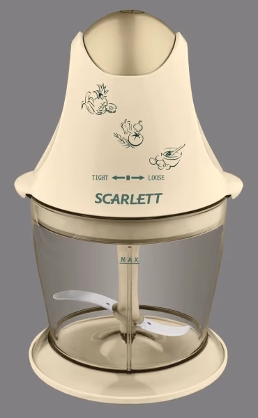 Измельчитель Scarlett SC-442, 650 мл, Бежевый/Белый