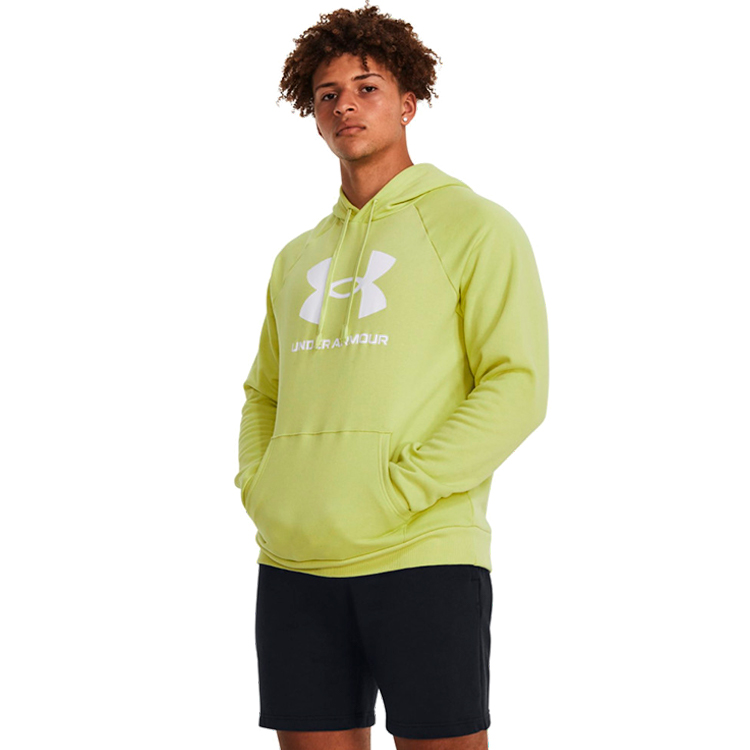 Hanorac pt bărbați Under Armour UA Rival Fleece Logo HD XL Galben photo 2