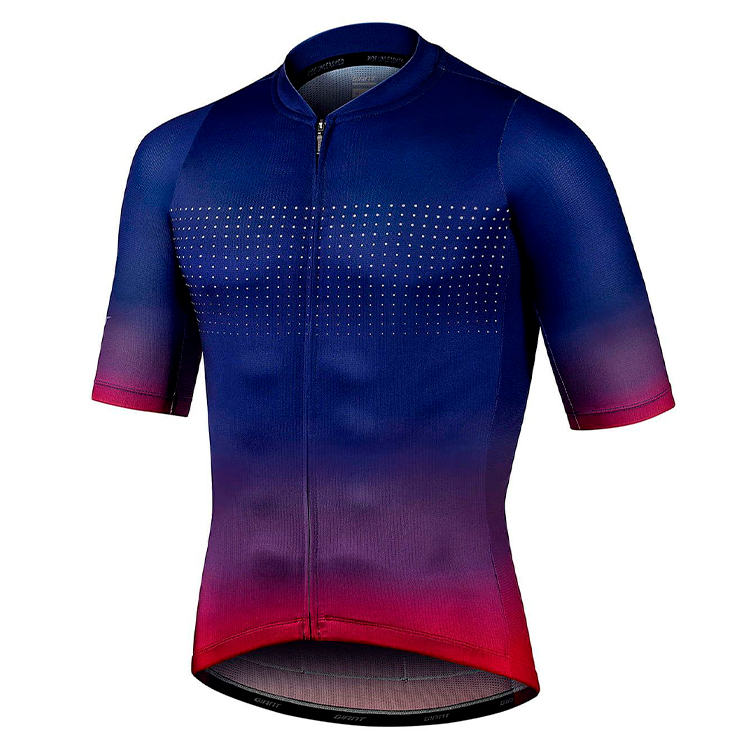 Tricou pentru ciclism Giant PODIUM SS JERSEY SAPPHIRE/GRENADINE M/Albastru-rosu photo 1