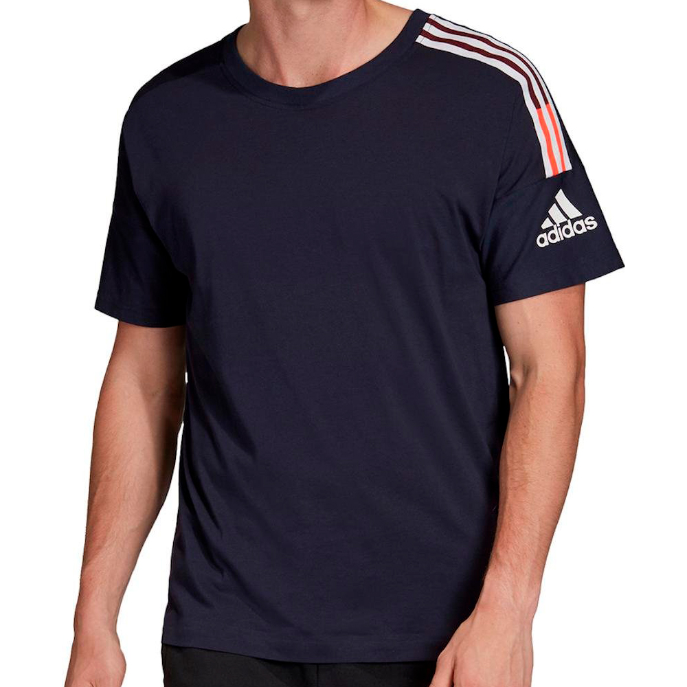 Футболка мужская Adidas M ZNE Tee 3ST S Синий photo 3