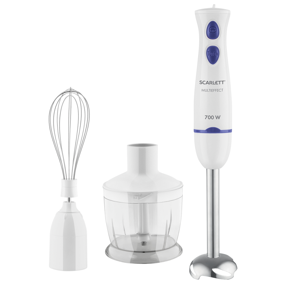 Blender Scarlett SC-HB42F43, 7 W, 2 trepte viteza, Alb photo 1 Blender Scarlett SC-HB42F43, 7 W, 2 trepte viteza, Alb photo 1
