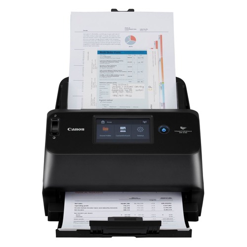 Document Scanner Canon DR-S150 (2405C003), WiFi, ADF (60 sheets - 50-80g/m2), CIS 1 Line Sensor, 4.3” LCD Front/ Back/ Duplex, B&W 45ppm/90ipm - colour 45ppm/90ipm, 600x600dpi, 24-bit colour, Daily Duty Cycle: 4000 scans/day, USB 3.2 Gen1x1/USB 2.0, Gb LA photo 1