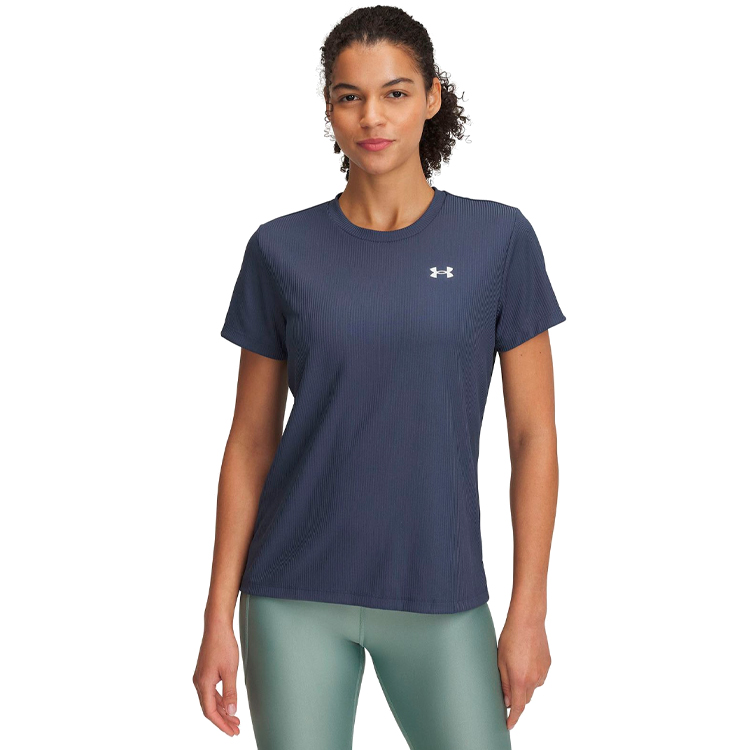 Tricou Under Armour Tech Rib SSC / Femei / S / Gri photo 2