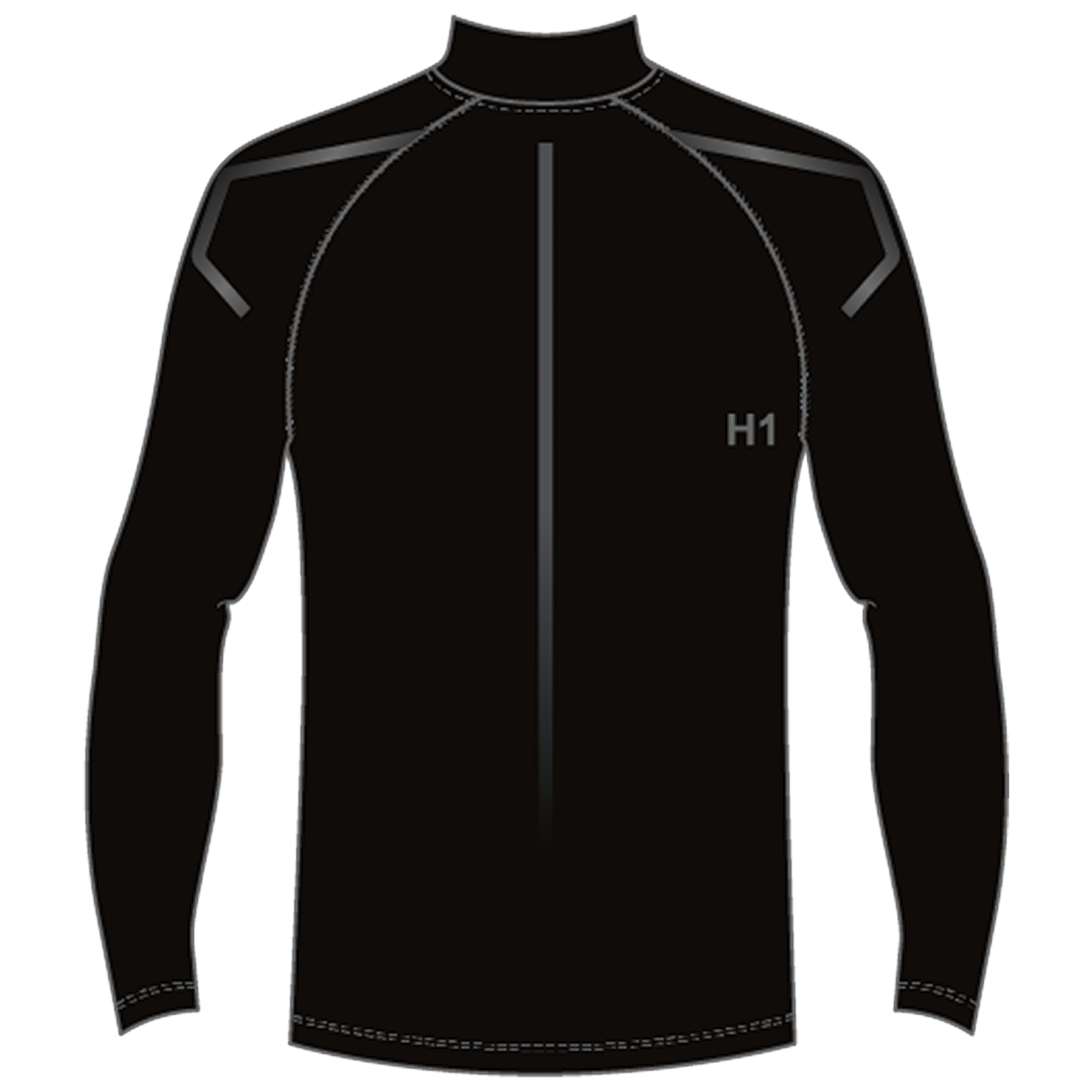 Футболка мужская Asics ICON WINTER LS 1/2 ZIP TOP 2XL Черный photo 4