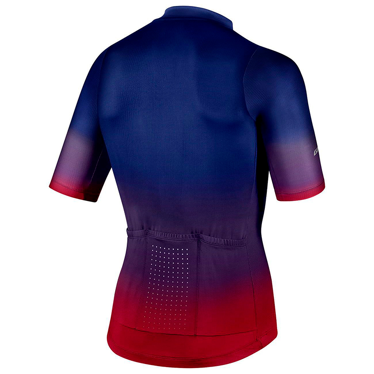 Tricou pentru ciclism Giant PODIUM SS JERSEY SAPPHIRE/GRENADINE L/Albastru-rosu photo 2
