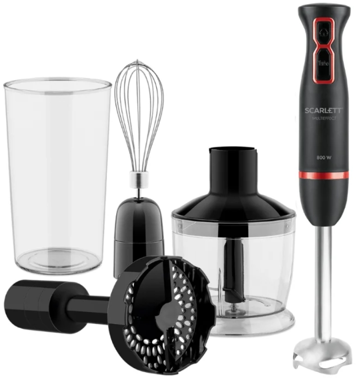 Blender Scarlett SC-HB42M44, 6 ml, 2 trepte viteza, Negru photo 1 Blender Scarlett SC-HB42M44, 6 ml, 2 trepte viteza, Negru photo 1