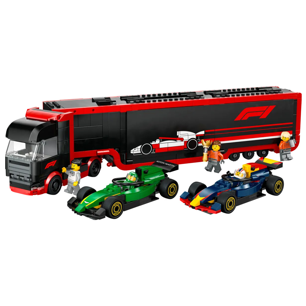 Constructor Lego City F1® Truck with RB20 & AMR24 F1® Cars 60445 de la 8+ ani photo 2