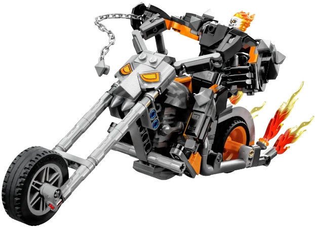 Constructor Lego Marvel Ghost Rider Mech & Bike 76245 de la 7+ ani photo 2